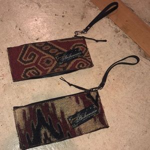 2 wristlet Bohemian purses